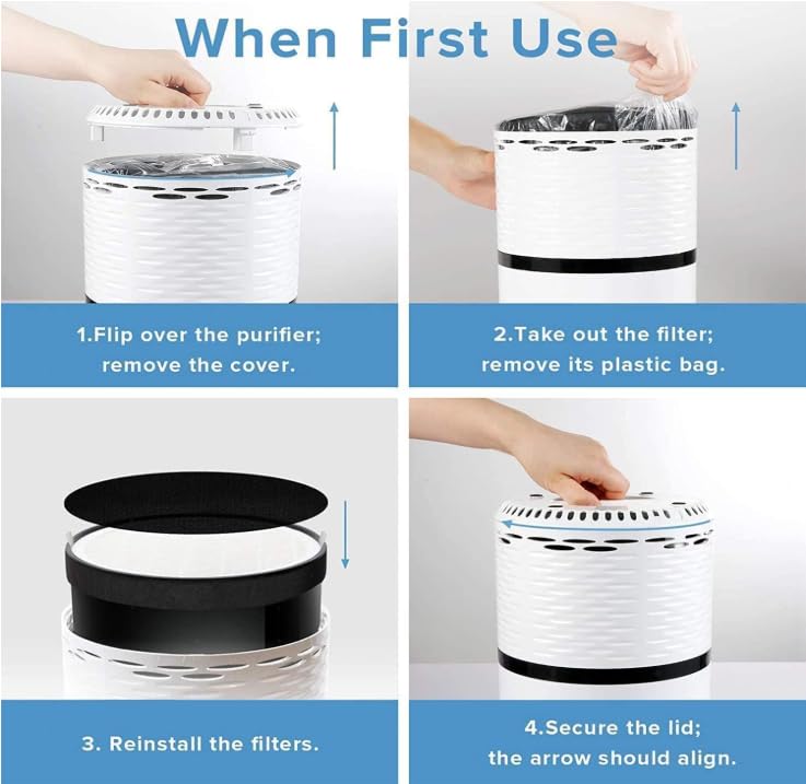 LEVOIT LV-H132 Replacement Filter, Genuine LV-H132-RF Air Purifier Filters, High-Efficiency Activated Carbon for Removal of Smoke, Odor, Allergens, Pollen, 1 Pack