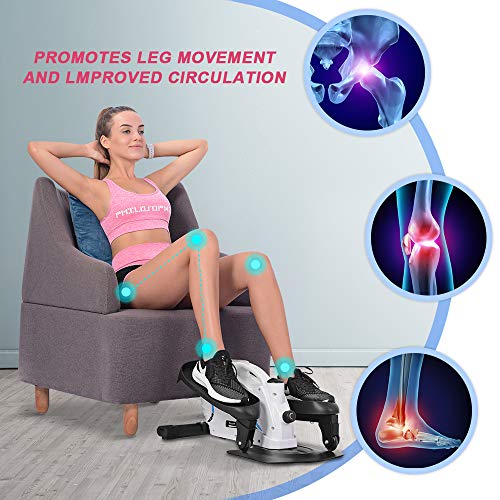 ONETWOFIT-Seated-Under-Desk-Elliptical-Machine-for-Home-Workout-Compact-Mini-Exerciser-wAdjustable-Resistance-LCD-OT194