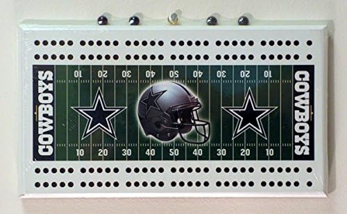 Dallas Cowboys NFL Football Field Cribbage Board