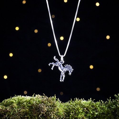 Sterling Silver Galloping Horse - 3D Double Sided - (Charm, Necklace or Earrings)