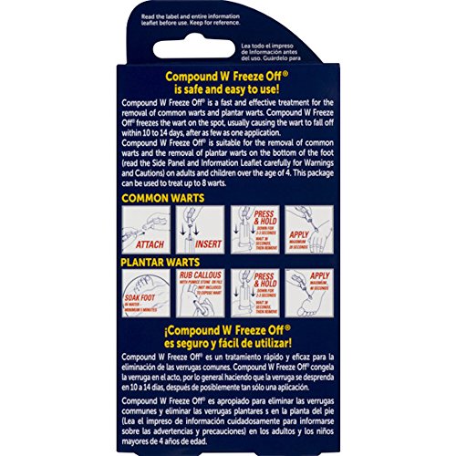 Compound W Freeze Off Wart Removal System - Effectively Removes Warts in as Few as One Treatment - 8 Disposable Applicators