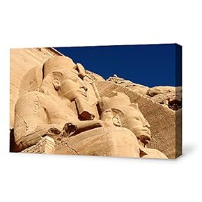 Canvas Wall Art for Living Room,Bedroom Home Artwork Paintings Pyramids of Egypt Ready to Hang - 12x18 inches