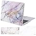 MOSISO Compatible with MacBook Pro 15 inch Case with Retina Display (Model: A1398, Older Version, 2015 - end 2012 Release), Plastic Pattern Hard Shell&Keyboard Cover&Screen Protector,Colorful Marble