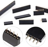 GLARKS 120Pcs 2.54mm Female Pin Header Socket Strip Assortment Kit for Arduino view 5