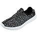 Alexis Leroy Spring Summer Women Court Fabric Athletic Moccasin Shoes (Black,39 M EU/8-8.5 B(M) US)