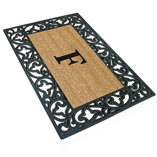 image for Nedia Home Acanthus Border with Rubber/Coir Doormat, 30 by 48-Inch, Mo