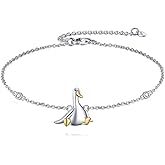 JBAERD Bear/Bunny Bracelet Sterling Silver Animal Bracelet Rabbit Jewelry for Women