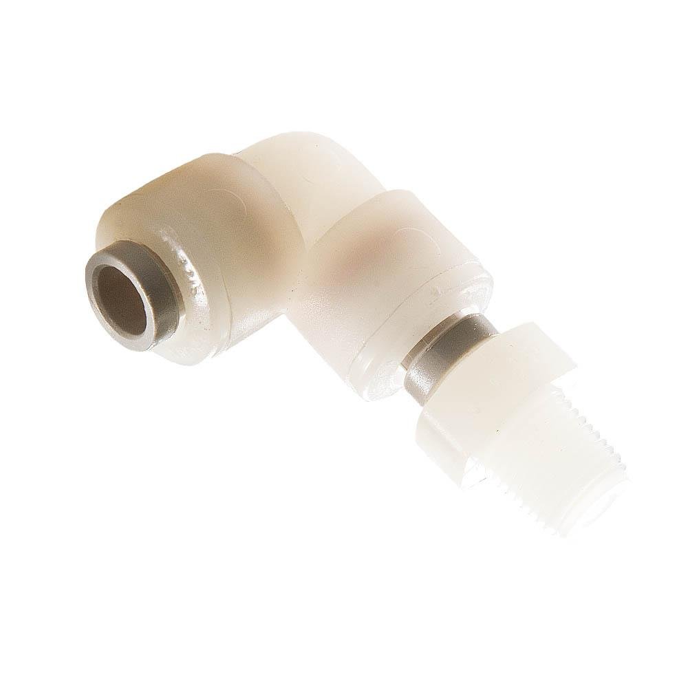 Parker F4MES4 True Seal PushtoConnect All Plastic FDA Compliant Fitting, Tube to Pipe, Kynar