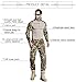 SINAIRSOFT Tactical Pants Shirt with Knee Pads Army Airsoft Combat BDU Pants Shirt Multicamo