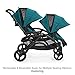 Contours Options Elite Tandem Double Toddler & Baby Stroller, Multiple Seating Configurations, Car Seat Compatibility, Aruba Teal