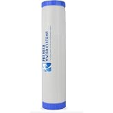 Premier Whole House Water Filter Cartridge: Bone Char for Fluoride Removal 4.5" x 20" Compatible with Big Blue 20" Housing