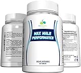 Max Male Performance Testosterone Booster - for Stamina and Endurance in Workouts with Maca, Tongkat Ali, Zinc, L-Arginine and Tribulus Terrestris 60 Capsules Made in USA