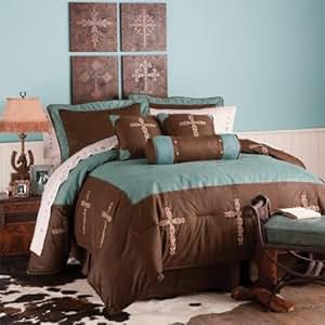 Amazon.com: H&H Design Western Decor Turquoise Cross