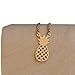 HUAN XUN Pineapple Fruit Korean Pendant Necklace - Stainless Steel Jewelry for Women
