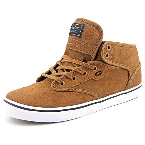 Globe Men's Motley Mid Skate Shoe, Toffee/White, 11 M US