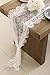 Ling's moment White Floral Lace Table Runner 32 x 120 Inches for Rustic Country Wedding Party, Bridal Shower, Baby Shower, Candlelight Dinners