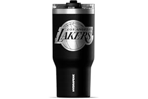 Hydrapeak x NBA Officially Licensed Los Angeles Lakers Voyager 25 oz Stainless Steel Tumbler, Insulated Tumblers, Water Bottle With Straw