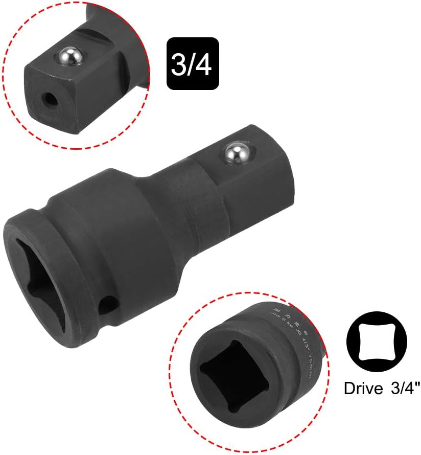 sourcing map 3/4" Drive by 3" Impact Extension Bar for Use with Air Impact Wrenches Breaker Bars, Ratchets, CR-MO Steel - Image 4