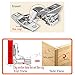 FYTRONDY Inset Stainless Steel Soft Slow Close Kitchen Cabinet Door Hinges,ONE Pair (2 PCS ) in Pack