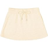 SHENHE Women's Drawstring Sweat Skirt Mid Waist Casual Mini Skirt with Pockets