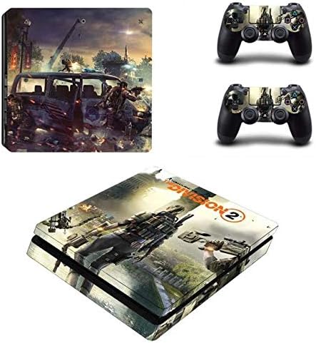 okanhyeu PS4 Slim Unique Skin Decal Stickers Set for PlayStation Console Controllers Gaming HD Printing