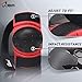 JBM international Adult / Child Knee Pads Elbow Pads Wrist Guards 3 In 1 Protective Gear Set, Red, Youth / Child