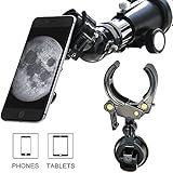 MeeQee Cell Phone and Tablet Adapter Mount, Universal and Protectable- Compatible with Telescope Spotting Scope Binocular Monocular and Microscope - Style1
