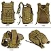 IDOGEAR 40L Tactical Backpack Molle Assault Pack 900D Nylon Water Resistant Shoulder Bag Airsoft Hiking Backpacks (A: Coyote Brown)