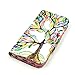For Galaxy S6 , ivencase [Tree and Leaf] Magnetic Wallet PU Leather [Closure] Stand Flip Protective Case Cover for Samsung Galaxy S6 SM-G920 + One 