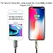 rnairni iPhone USB Charger Smart LED Auto Disconnect Charge Cable - 6FT/1.8M Length Nylon Braided Charge Compatible iPhone X iPhone 8 7/7 Plus 6/6 Plus 6s/6s Plus 5s iPad Mini iPod