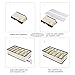 MIU COLOR Foldable Closet Underwear Organizer Drawer Divider Storage Boxes Under Bed Organizer 4 Set for Underwear, Bras, Socks, Ties, Scarves