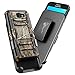NageBee Galaxy J7 Sky Pro Case, J7 Prime / J7 Perx / J7V / Halo Case w/[Tempered Glass Screen Protector], Belt Clip Holster Defender Heavy Duty Shockproof Combo Rugged Case for Samsung J7 2017 -Camo