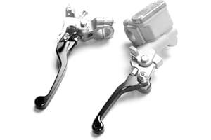 MOTOR-MH 7/8 Dirt Bike Brake and Clutch Master Cylinder Set Universal Compatible with DRZ400S/SM DR250R, CR XL XR CRF CRF70 CRF80 CRF100 XR80 XR100 Pit Dirt Motor Bike