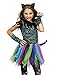 Fun World Wild Rainbow Cat Costume, Large 12-14, Multicolor