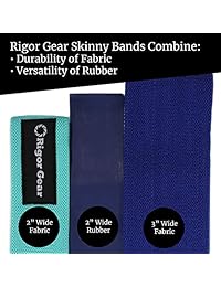WODSuperStore - Bandas de tela delgada para botín - Bandas de resistencia para piernas y culata - Mini bucles de resistencia - Sin deslizamiento, rollo o torsión - Tonifica glúteos, muslos y caderas