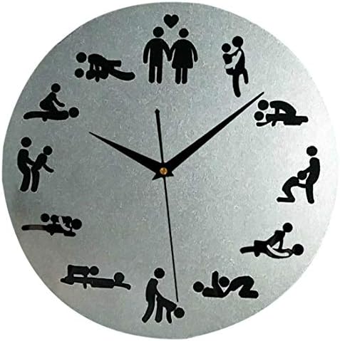 Hulday Vintage Clock Wall Clock 12 Inch (30Cm) Sex Quartz Silent Simple Style Wall Clock Without Ticking Wall Clock Antique Vintage Design Rustic Modern Living Room Style
