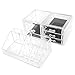 Clear Acrylic Cosmetics Makeup Jewelry Organizer 4 Drawers with 16 Compartments Top Section - WE PAY YOUR SALES TAX (idea for Christmas Birthday gift )