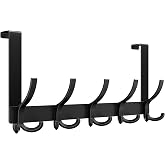Optish Door Hanger Hook, Over The Door Hooks for Hanging, Over The Door Towel Racks for Bathroom, Over The Door Hanger - 5 Tr