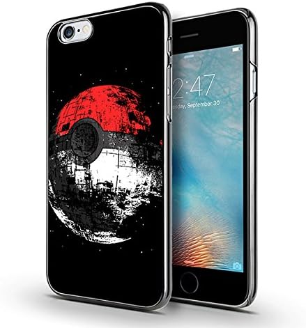 iPhone 6s Case, Unique iPhone 6 Cases, MOSNOVO Cool Pokemon Protective Design Pattern Chrome [Gunmetal] Hard Back Case Cover for iPhone 6 4.7 Inch