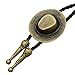 Gold Plated Q&Q Fashion Vintage Cowboy Hat Stetson Black Leather Rodeo Western Bolo Bola Tie Necktie Line Dance