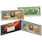 United States of America Flag "Old Design" Legal Tender $2 Bill FULLY COLORIZED