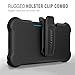 Ballistic Galaxy S6 Case [Tough Jacket Maxx] Heavy Duty Six-sided Drop Protection [Black] 8ft Drop Test Certified Case, Rugged Case Built In Screen Protector With Holster for Samsung Galaxy S6