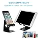 HOTOR Solid Aluminum Desk Desktop Stand for iPhone 6 6 plus 4 4s 5 5s 5c iPad 2/3 air mini/Samsung Galaxy S3/5 HTC ONE M7 Blackberry Tablet Tab Google Nexus Lumia and other Smartphone,Black