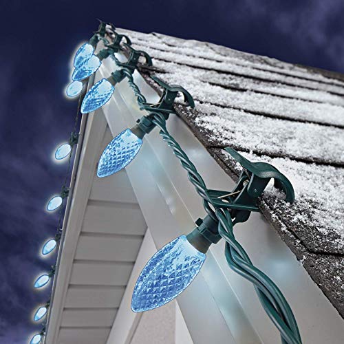 NOMA C9 LED Quick Clip Christmas Lights Builtin ClipOn String