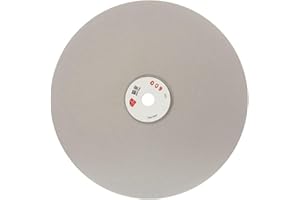 JINGLING 8" Inch Diamond Grinding Disc 600 Grit Flat Lap Disk Lapping Plate Sanding Pads Lapidary Tools for Stone Pottery Faceting Machine