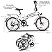 Korie 20″ Folding Electric Bike with 36V Lithium-Ion Battery, 250W Motor and 7 Speed Shifter Lightweight E-Bike for Adults (20″ – White)thumb 3