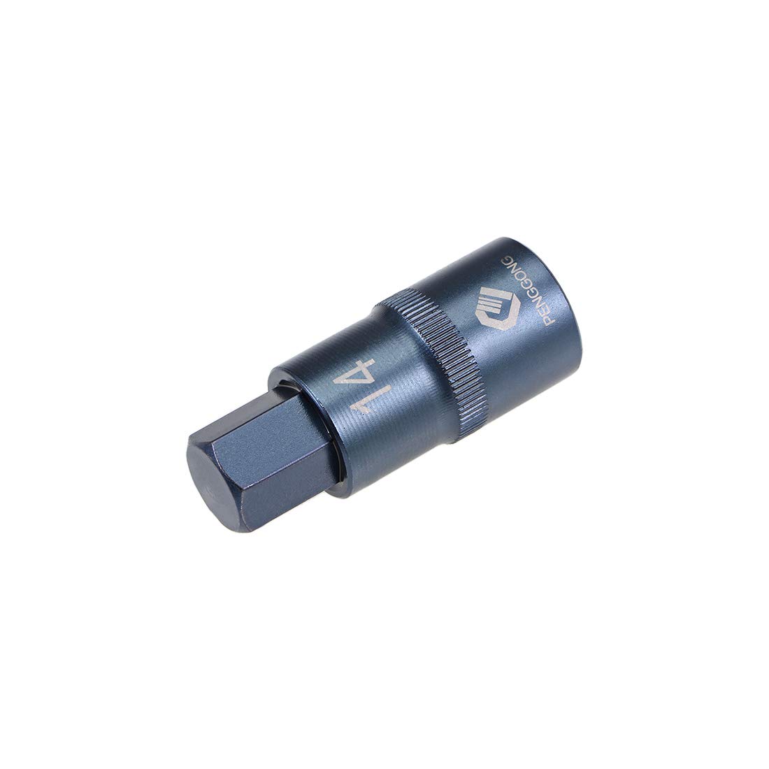 uxcell 1/2" Drive x H14 (14mm) Hex Bit Socket, S2 Steel Bits, CR-V Sockets Metric 2" Length (For Hand Use Only) Blue
