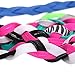 kilofly 4pc Girls Nonslip Grip Braided Headbands Teens Sports Hair Elastic Bands