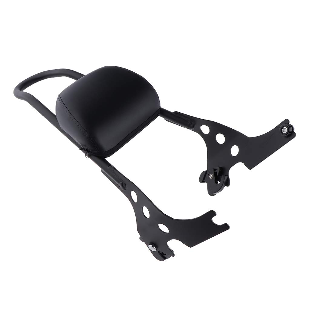 MagiDeal Detachable Passenger Backrest Pad Sissy Bar for Harley