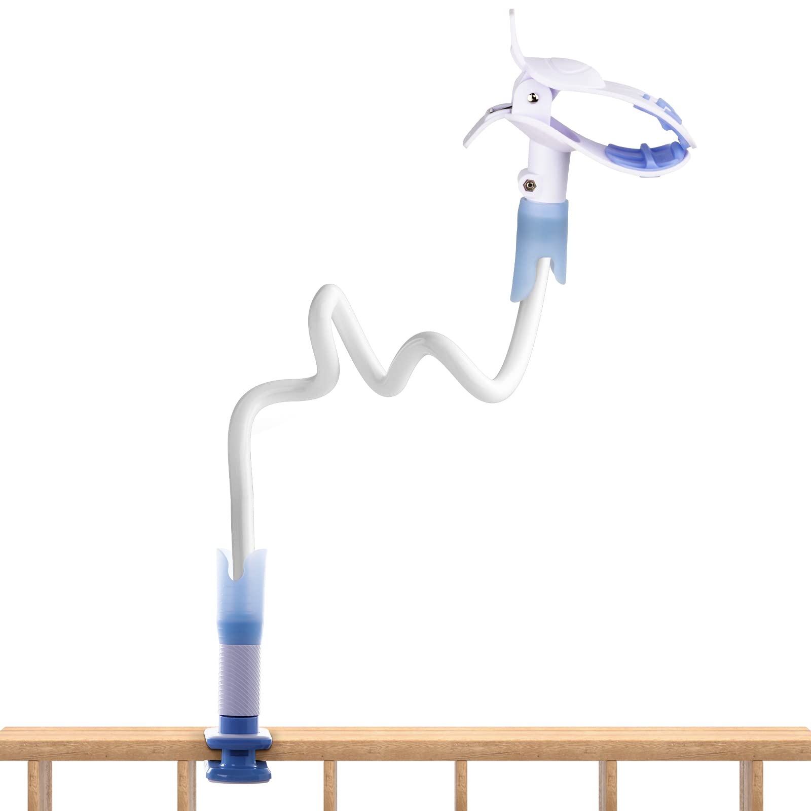 Boifun Baby Monitor Holder - Universal Baby Camera Stand - Secure with Straps & Clamp to Furniture - No Drilling Required - Flexible Baby Camera Mount - Baby Monitor Clip - Baby Monitor Shelf Stand